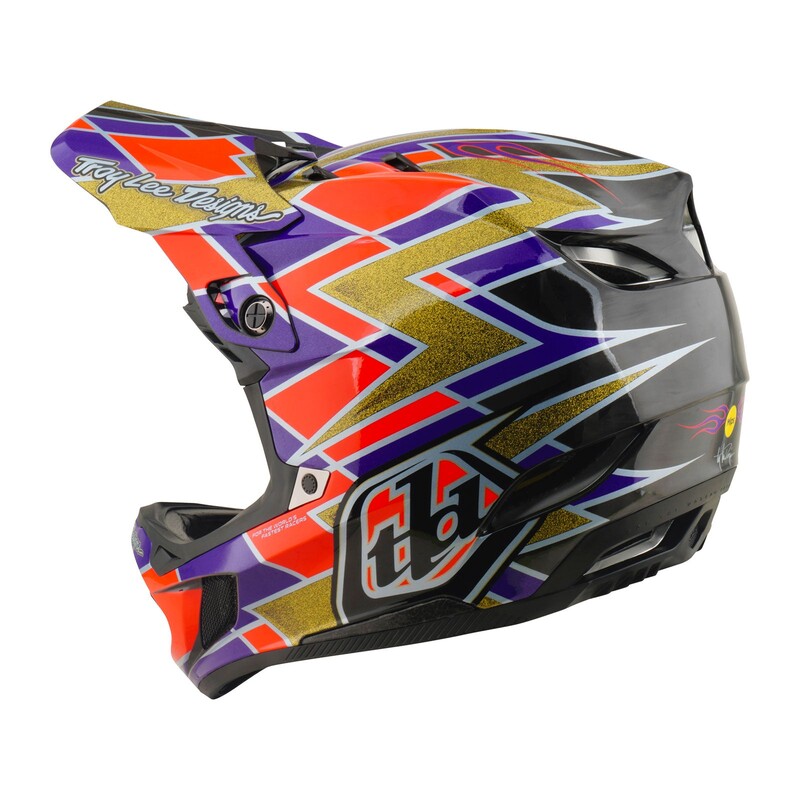 TLD D4 Carbon Helmet, Flush Violet - Image 3