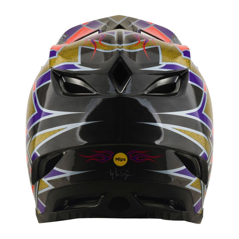 TLD D4 Carbon Helmet, Flush Violet - Image 4