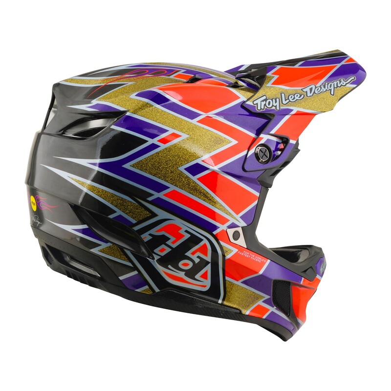 TLD D4 Carbon Helmet, Flush Violet - Image 5