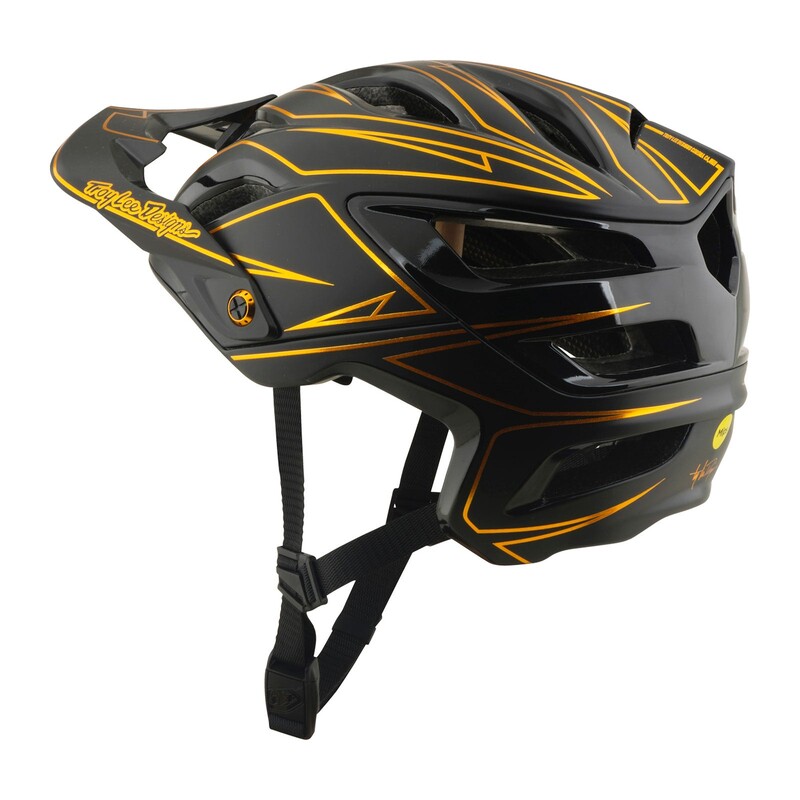 TLD A3 Helmet W/Mips Pinstripe Black - Image 3