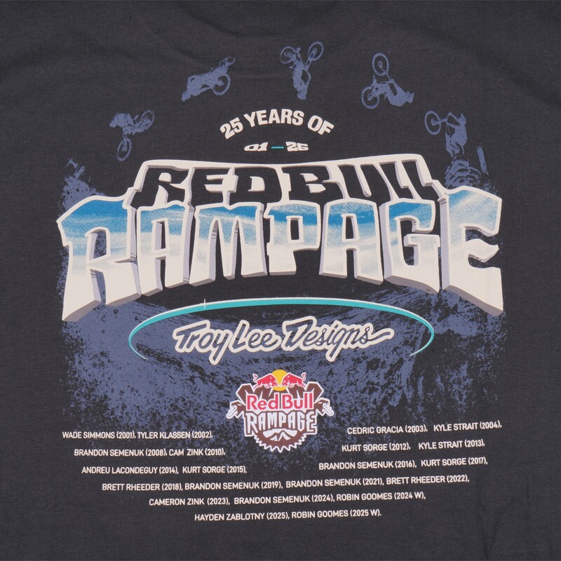 TLD Red Bull Rampage Short Sleeve Tee Canyon Gap Carbon - Image 4