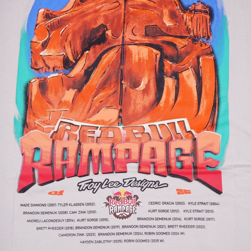 TLD Red Bull Rampage Short Sleeve Tee Dreamland Bone - Image 4