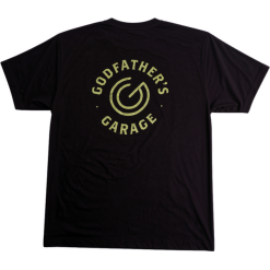 Godfather′s Garage Short Sleeve T-Shirt, Black - Image 2